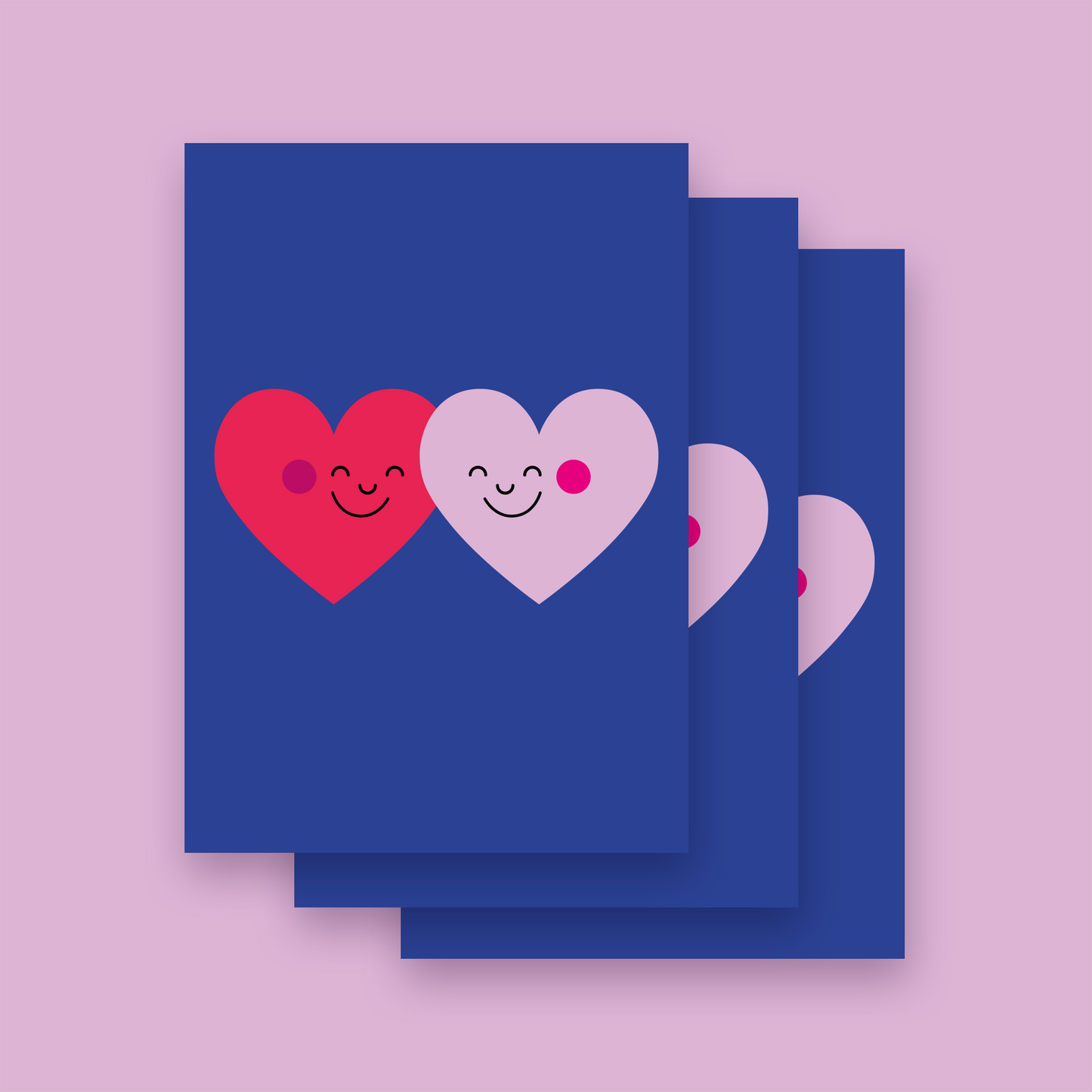 Karte 'LIEBE' im 3er Set